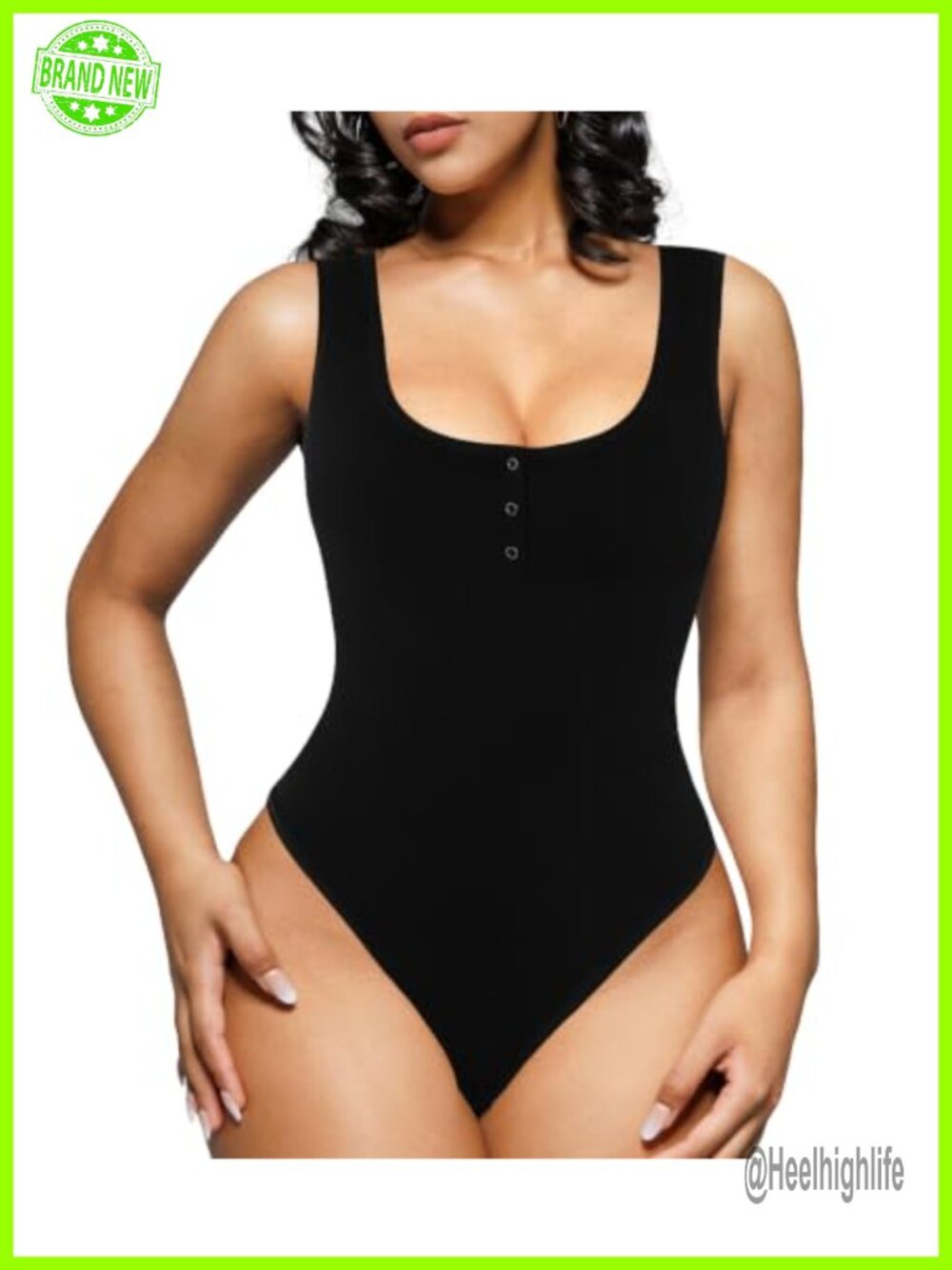 Popilush Women's Bodysuit Tummy Control Corset Top Shapewear Sleeveless
